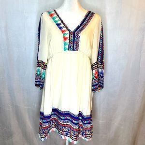 Bohemian dress with lining